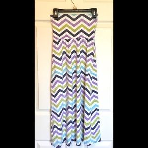 Chevron long skirt!